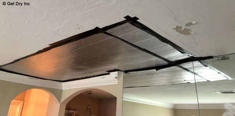 Water leak in a South Florida ceiling